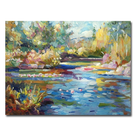 David Glover 'Summer Pond' Canvas Art,24x32